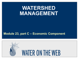 Mod23-C Watershed Management