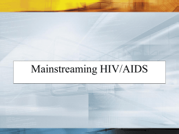Mainstreaming HIV/AIDS