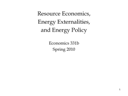 Introduction on Energy Policy