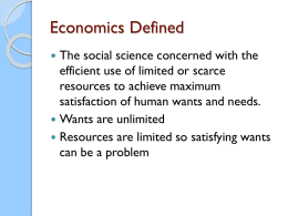 Economics Defined - Ajadaf