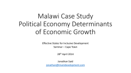 Malawi National Industrial Policy