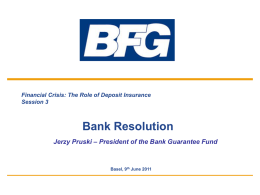 Slajd 1 - Bankowy Fundusz Gwarancyjny