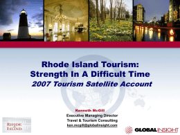 Rhode Island Tourism: Strength at a Difficult Time