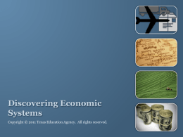 Discovering Economic Systems