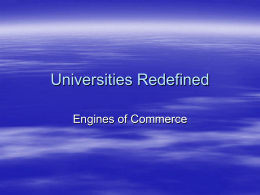Universities Redefined