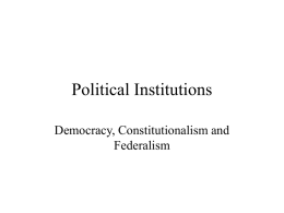 Political Institutions - Universidade Nova de Lisboa