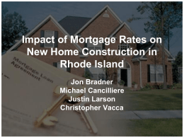 Analyzing the Impact of Mortgage rates on New Home