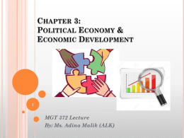 Chapter 2: National Differences in Political Economy