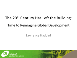 The 20th Century Has Left the Building: Time to Reimagine
