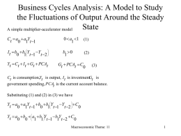 Business Cycles Analysis: A Model to Study the