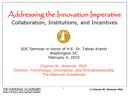 Addressing the Innovation Imperative The Role of Public