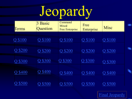 Jeopardy - lc
