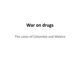 War on drugs - Sergio Arboleda University