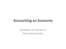 Accounting an Economy - Wake Forest University