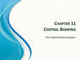 Chapter 11 Central Banking