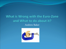 What is Wrong with the Euro-Zone and What to do about it?