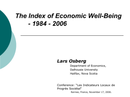 The Index of Economic Well