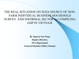 Informal sector in Vietnam - United Nations Statistics Division
