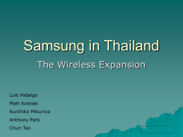Samsung in Thailand