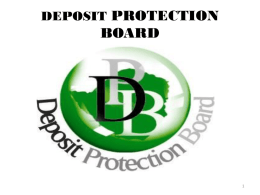 deposit protection board