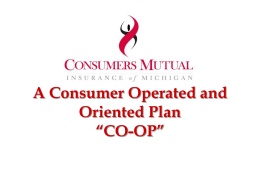 A Consumer Operated and Oriented Plan: "CO-OP"