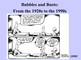 Lecture16 : Bubbles and Busts in the 20th Century