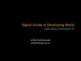 Can India overcome its Digital Divi-10.5.05
