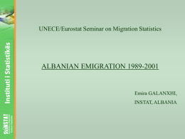albanian emigration 1989-2001