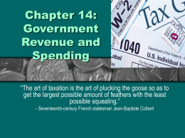 Chapter 9 Sources of Government Revenue