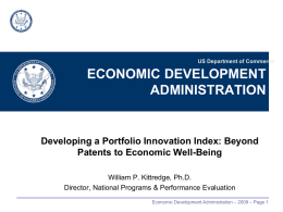 Developing a Portfolio Innovation Index