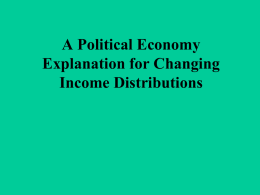 A Political Economy Explanation for Changing Income Distributions