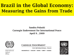 Brazil in the Global Economy: Measuring the Gains from Trade