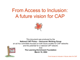 CANCAP Who We Are Nov 2004 (PPT 1300KB)