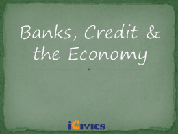Banks and Credit PowerPoint