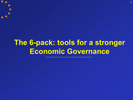 The 6-pack: tools for a stronger economic governance