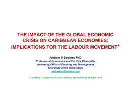 The Global Economic Crisis and Labour Markets in the Small States