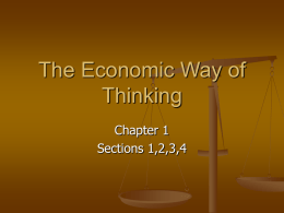 The Economic Way of Thinking - mrvernocyspage