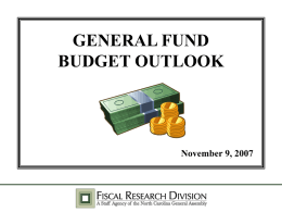 General Fund Budget Outlook