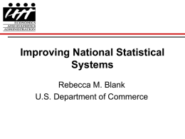 Improving National Statistical Systems