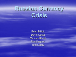 Russian Currency Crisis