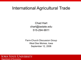 International Agricultural Trade.