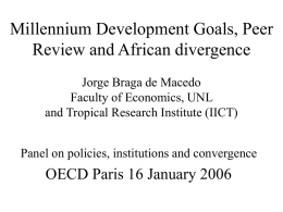 International Development Theory and Policy I