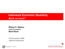 Indonesia`s economy in late 2009