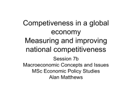 Lecture7b More on competitiveness