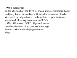 5. International Debt Crisis:a
