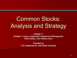 Common Stock: Analysis and Strategy - it