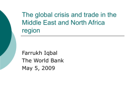 The global crisis and trade in the ESCWA region