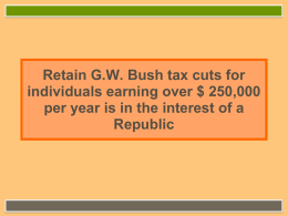 With Bush Tax Cuts