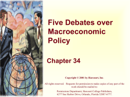 Macro Policy Debates