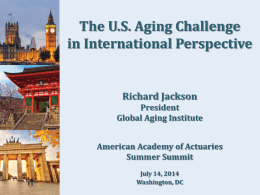 International Perspective - American Academy of Actuaries